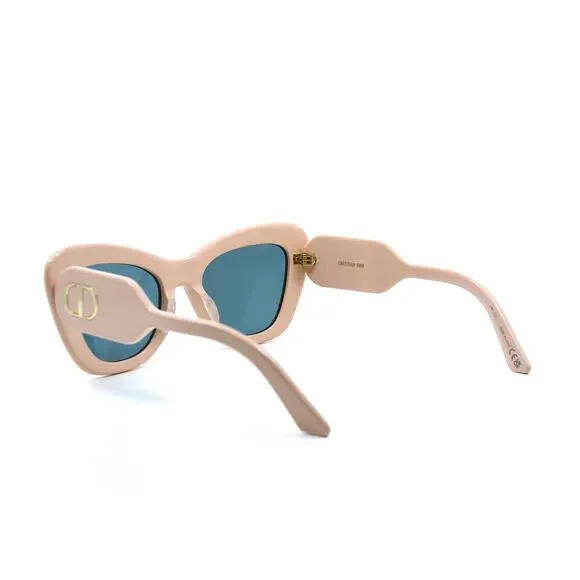 NEW DIOR DIORBOBBY B1U POWDER PINK BLUE WOMEN'S SUNGLASSES - Picture 8 of 12